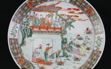 19th CENTURY CHINESE FAMILLE ROSE PLATE