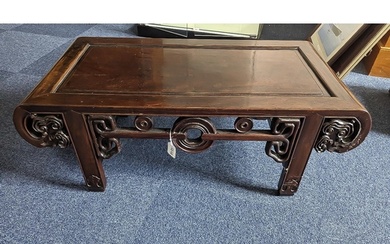 19th Century Chinese Kang Table, low table measures 34'' wid...