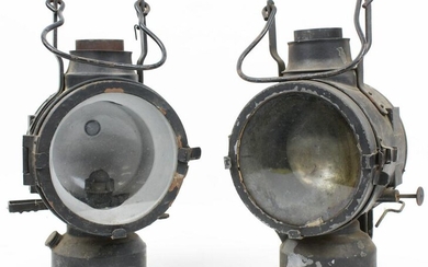 2 German Railroad Lanterns