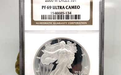 2006 W Proof American Silver Eagle Dollar NGC PF69 UC