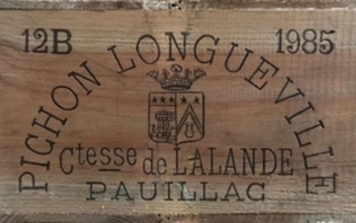 Chateau Pichon Longueville Comtesse de Lalande 1985 Pauillac 12 bottles...