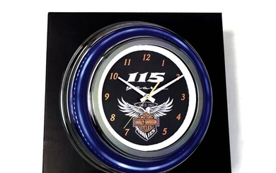 2018 Harley Davidson Commemorative Clock 115th Anniversary