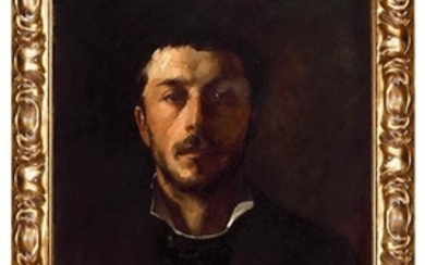 ANONIMOUS, 19th CENTURY Male portrait Oil on canvas, cm. 55x46....