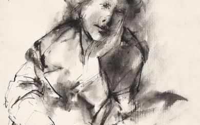Giacomo Manzù (1908-1991), Studio per il grande ritratto di Signora