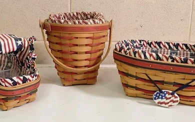 3 Longaberger Baskets