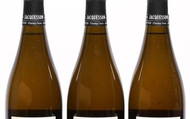 3 bts. Champagne Extra-Brut Blanc de Blancs “Avize - Champ Caïn”, Jacquesson 2008 A (hf/in). Oc.