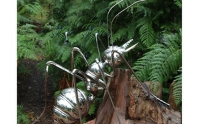 An oversized model of an ant