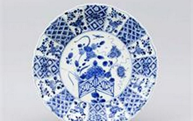 White-Blue Plate, China, early Qing Dynasty (Kangxi)