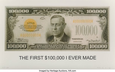 41010: John Baldessari (1931-2020) The First $100,000 I