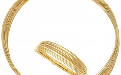 55010: Gold Jewelry Suite, Tiffany & Co. The 18k gold