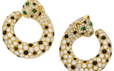 55310: Diamond, Multi-Stone, Gold Earrings Stones: Ful