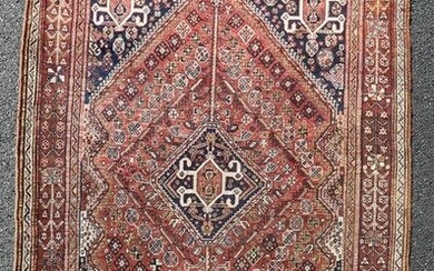 5'6" X 7'4" Antique Persian Bakhtrie Rug