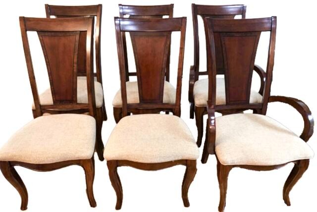 6 Contemporary Queen Anne Style Dining Chairs