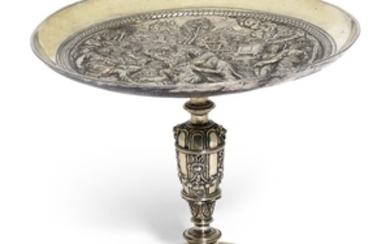 A Continental silver gilt tazza, unmarked, probably Spanish or Spanish Netherlands, circa 1600