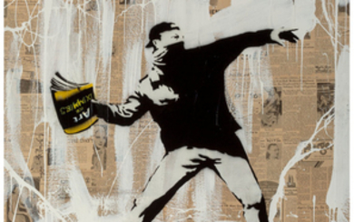 Mr. Brainwash (b. 1966), Banksy Thrower (2014)