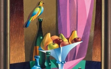 'Breakfast still life with parrot', 1991