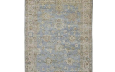 Hand Knotted 100 Percent Wool Oushak Oriental Rug