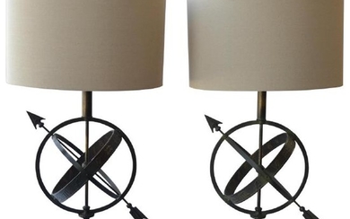 Pair of Astrology Table Lamps