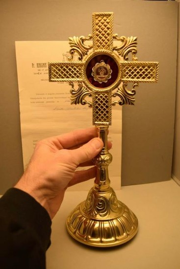 Reliquary with Relic & Document of St. Paschal Baylon +