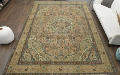 9x12 Original Oushak Turkish Antique Carpet Handwoven Rug
