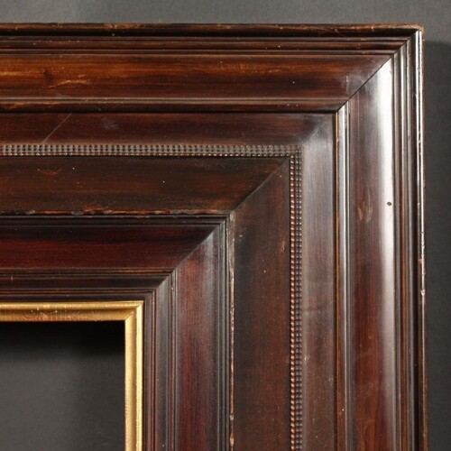 A 19th Century Continental Polished Hardwood frame, rebate s...