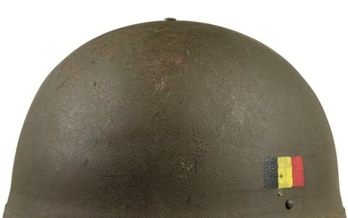 A Belgian steel helmet for armoured forces/vehicles