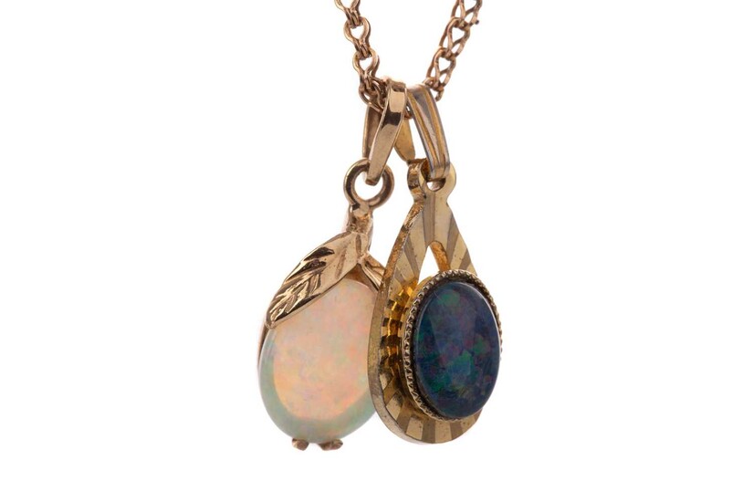 A COLLECTION OF OPAL JEWELLERY