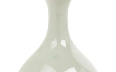 A Chinese Celadon Glazed Garlic-Mouth Vase