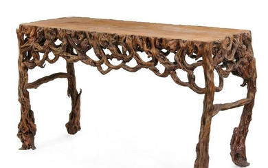 A Chinese rootwood center table