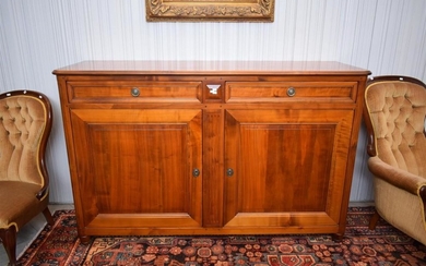 A DOMO PROVINCIAL STYLE CHERRY SIDEBOARD (KEY IN OFFICE)