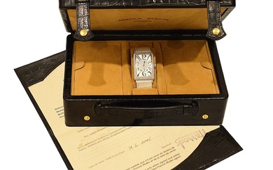 A Franck Muller, Long Island LadyÕs diamond set white gold wristwatch