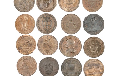 A GROUP OF TWENTY 18TH/ 19TH CENTURY PROVINCIAL TOKENS