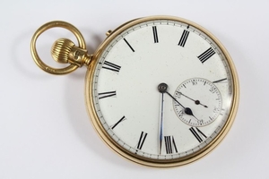 A Gentleman's 18ct Gold Open-Faced Pocket Watch, maker John ...