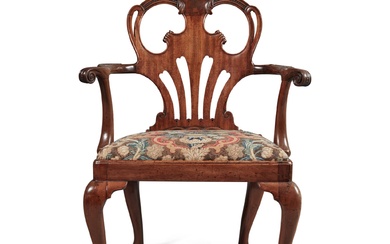A George II Mahogany Open Armchair in the Manner of William Hallett, Circa 1740