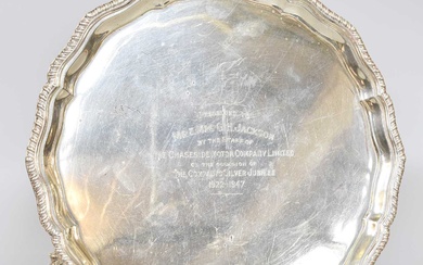 A George V Silver Salver, by Cooper Brothers and Sons...