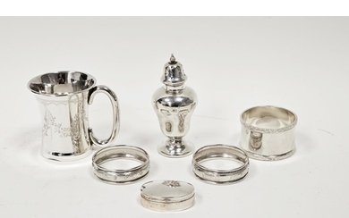 A George V miniature silver mug, approximately 6cm high, Bir...