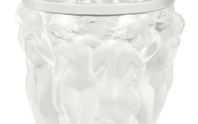 A Lalique "Bacchantes" crystal vase