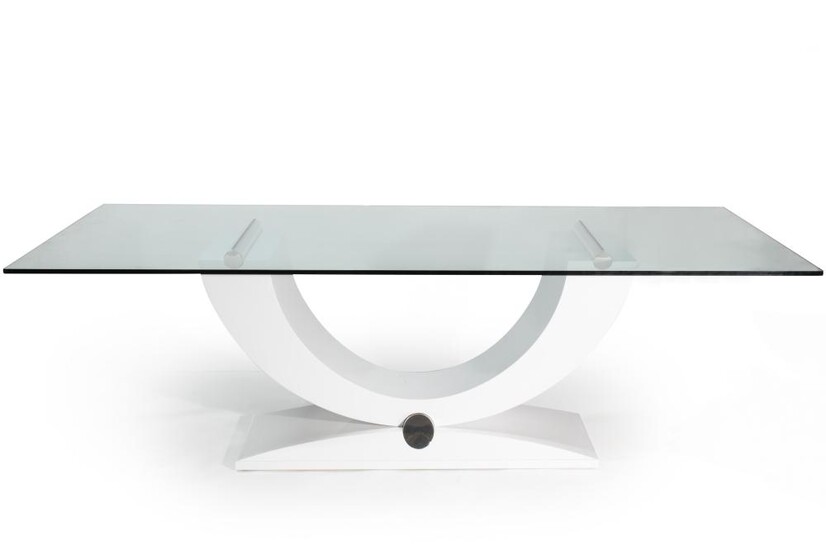 A MODERNIST STYLE DINING TABLE