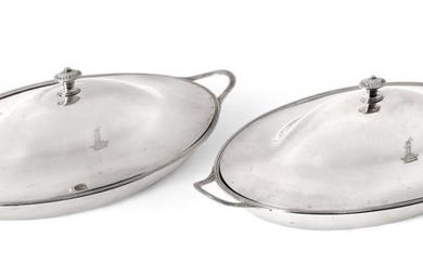 A Pair of George III Silver Entree-Dishes and Covers, by...