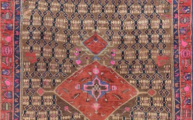 A Persian Hand Knotted Koliayi Rug, 305 X 150