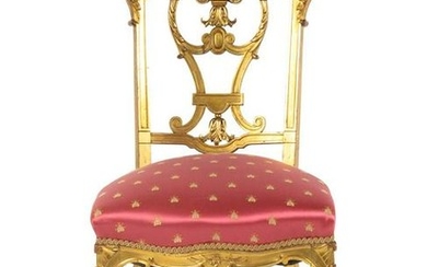 A Regency Style Giltwood Side Chair