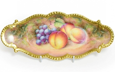 A Royal Worcester Porcelain Dish, by Alan Telford, 2nd half...