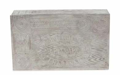 A Russian Silver Trompe l'Oeil Table-Top Cigarette Box