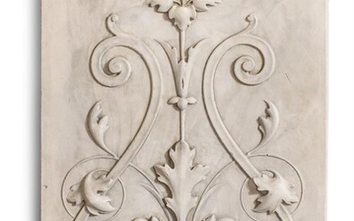 A SET OF FOUR GERMAN PLASTER PANELS, PROBABLY CIRCA 1900