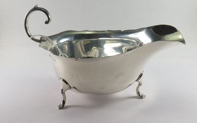 A SILVER SAUCEBOAT
