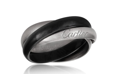 A TRINITY RING, BY CARTIER, CIRCA 2015 Designed as three in...