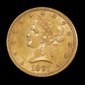 A United States 1897 Liberty Head $10 Gold Coin