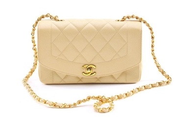 A VINTAGE CLASSIC FLAP BAG BY CHANEL