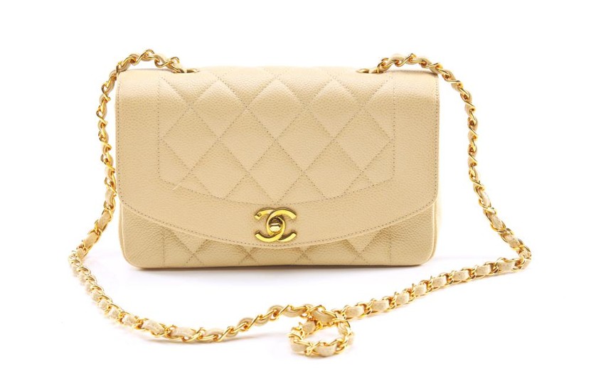 A VINTAGE CLASSIC FLAP BAG BY CHANEL
