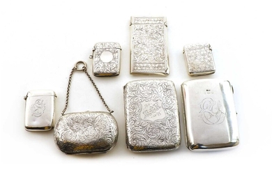 A Victorian silver cased purse